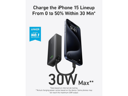 Powerbanka Anker 545 10000mAh, 30W s kabelem USB-C černá