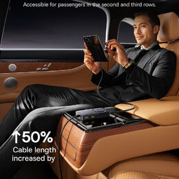 Nabíječka do auta Baseus PrimeTrip USB-C 1,5m 60W 3x USB, 3x USB-C černá