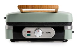 Sendvičovač - Gril - Vaflovač - 3v1 - zelený - DOMO DO9276C, příkon 1 100 W, ter