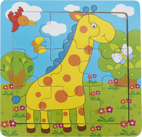 BABU - Edukativní puzzle- Žirafa