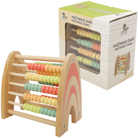 BABU - Dřevěné Edukativní počítadlo