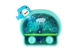 Vodní hra hlavolam svítící mořské zvířátko plast 13x12cm na baterie 4 barvy 12ks v boxu