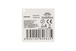 Vodní hra hlavolam svítící jednorožec plast 13x12cm na baterie 4 barvy 12ks v boxu