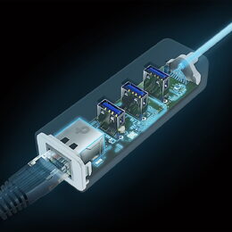 Adaptér TP-Link UE330C USB C na 1G Ethernet, 3x USB