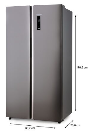 Lednička s mrazákem - D - 555 L - nerezová ocel - DO99506M, Objem chladničky: 34