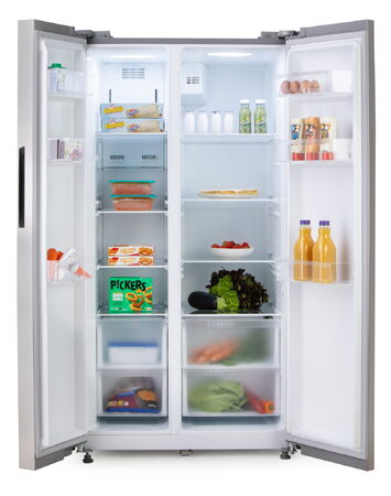 Lednička s mrazákem - D - 555 L - nerezová ocel - DO99506M, Objem chladničky: 34