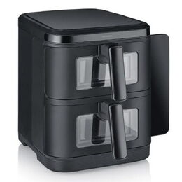 Fritéza Severin, FR 2468, horkovzdušná, patrová, sklopný displej, 2 x 5,5 L,
časovač, 2800 W