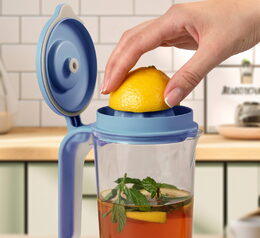 STATUS vakuový džbán s citrusovačem 179504, modrý