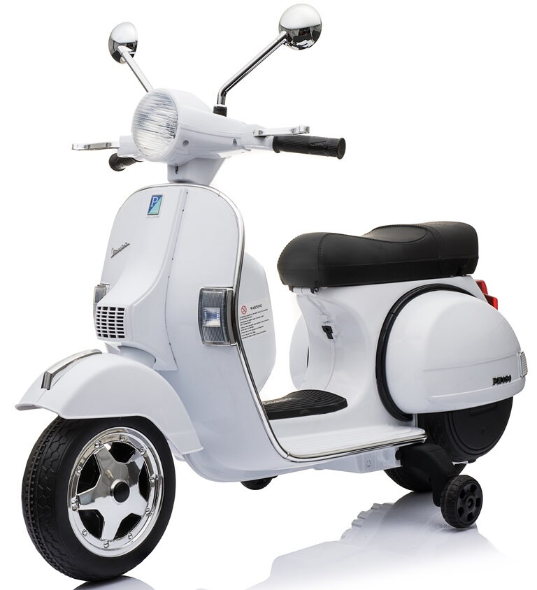 Dětský elektrický skútr Vespa PX150 bílý