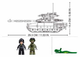 Sluban Model Bricks M38-B1377 Tank T-90M-S v měřítku 1:35