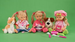 Panenka Nena mluvící 36 cm s pejskem