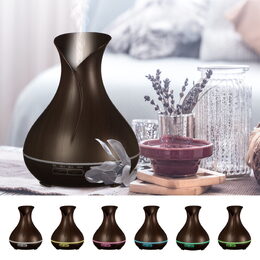 Aroma difuzér Sixtol Vulcan tmavé dřevo 350 ml