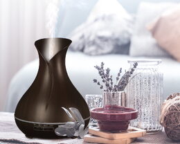 Aroma difuzér Sixtol Vulcan tmavé dřevo 350 ml