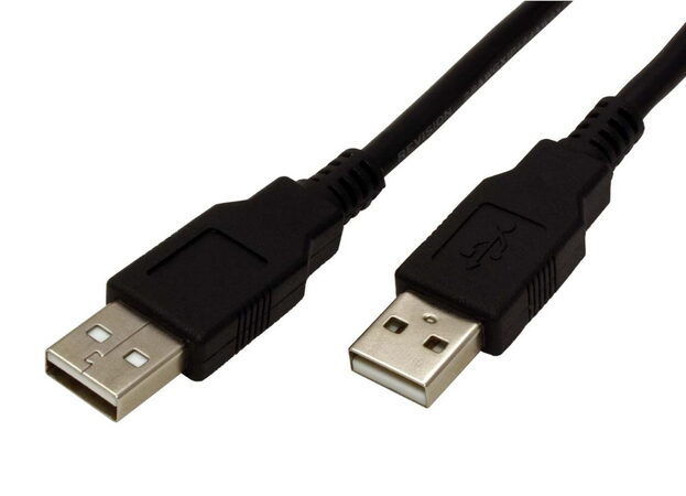 Kabel Roline USB 2.0 A(M) - A(M) - propojovací 0,8m, černý