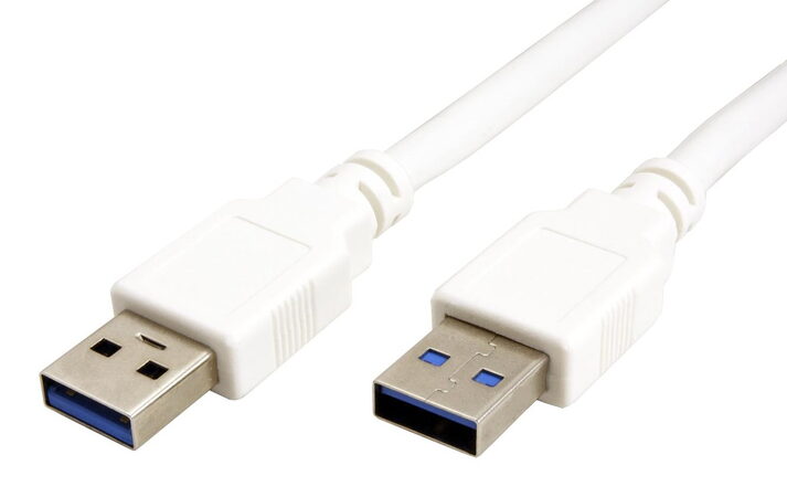 Kabel Value USB3.0 A(M) - A(M) 5Gbps 1,8m, propojovací, bílý