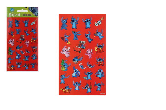 Lilo a Stitch samolepky červené