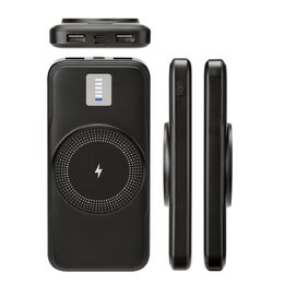 Riva Power VA2606 USB 10W + bezdrátová 5W powerbanka 10000mAh, černá