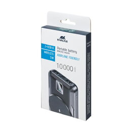 Riva Power VA2606 USB 10W + bezdrátová 5W powerbanka 10000mAh, černá