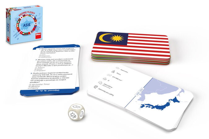 Dino Cestovní hra Poznej vlajky - Asie