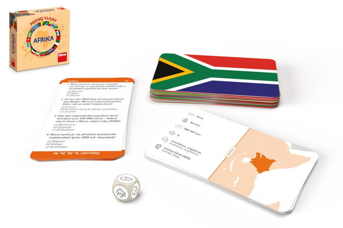 Dino Cestovní hra Poznej vlajky - Afrika