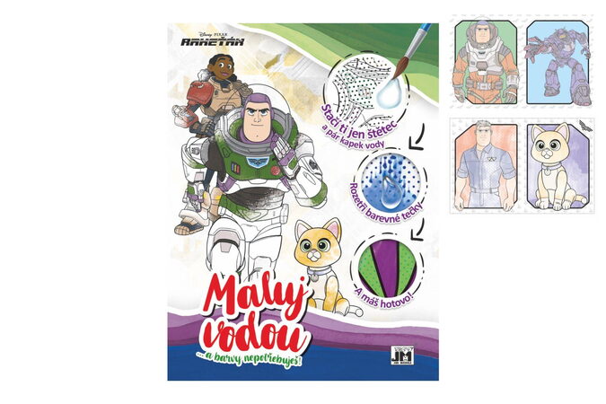 JIRI MODELS Vodové omalovánky A4/ Buzz Rakeťák