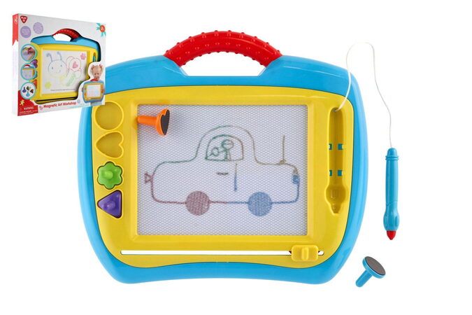 Magnetická tabulka kreslící plast 33x27cm v krabici