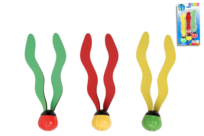 Alltoys Intex Míčky se stužkou pro potápění do vody na kartě