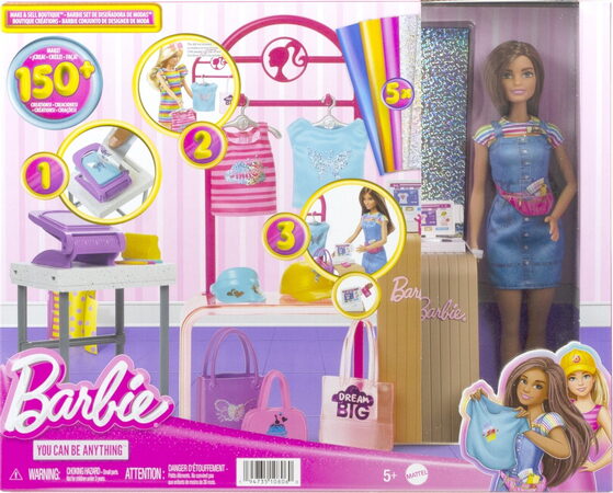 Barbie módní design studio s panenkou