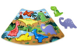 2Kids Toys Dřevěné puzzle Dinosauři propojitelné