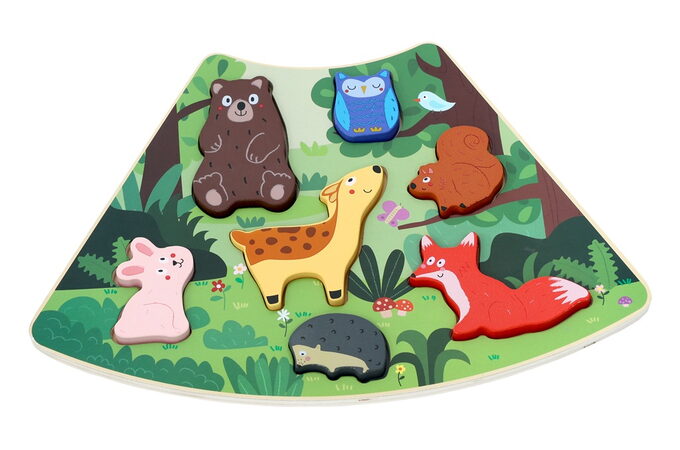 2Kids Toys Dřevěné puzzle Lesní zvířátka propojitelné