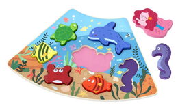 2Kids Toys Dřevěné puzzle Podvodní svět propojitelné