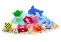2Kids Toys Dřevěné puzzle Podvodní svět propojitelné
