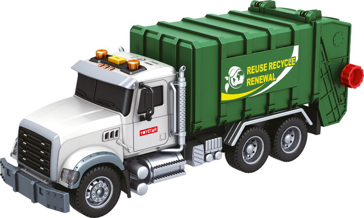 CITY SERVICE CAR - 1:14 - Popelářský vůz (se zvukem, světly a dalšími funkcemi)