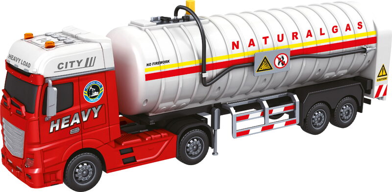 CITY SERVICE CAR - 1:12 - Tahač s cisternou na zemní plyn (se zvukem a světly)