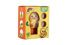 Samolepkové razítko/Razítko se samolepkami kachna plast s nálněmi v krabičce 10x12cm 12ks v boxu