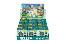 Samolepkové razítko/Razítko se samolepkami dinosaurus plast s náplněmi v krab. 10x12cm 12ks v boxu