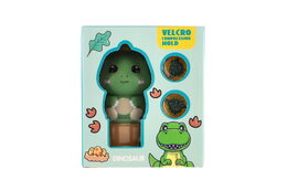 Samolepkové razítko/Razítko se samolepkami dinosaurus plast s náplněmi v krab. 10x12cm 12ks v boxu