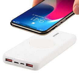 Riva Power VA2601 wireless Powerbanka Quick Charge 10W bílá 10000mAh