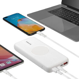 Riva Power VA2601 wireless Powerbanka Quick Charge 10W bílá 10000mAh