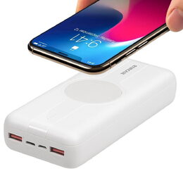 Riva Power VA2602 wireless Powerbanka Quick Charge 10W bílá 20000mAh
