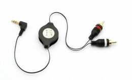 Kabel Jack 3,5/2 RCA M zatažitelný kabel L. 1,0m