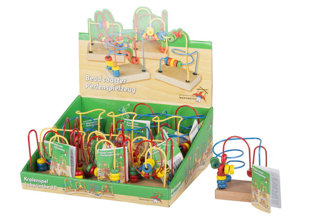 Dřevěný motorický labyrint malý (10x7x11,5cm)