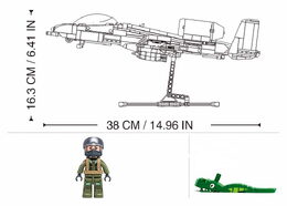 Sluban Model Bricks M38-B1362 Útočný letoun A10CS