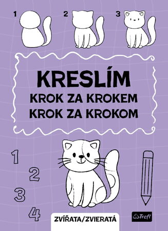 Pracovní sešit Kreslím krok za krokem zvířata 20x27,5cm