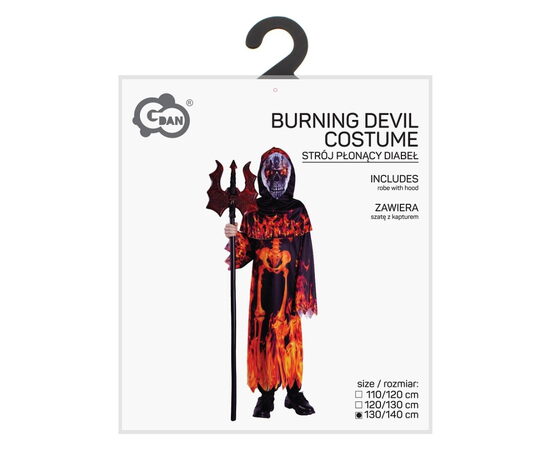 Kostým Ďábel s kapucí klučičí 130/140 cm