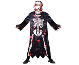 Kostým Kostlivec s maskou klučičí 110/120 cm