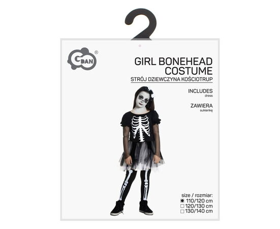 Kostým Kostlivec holčičí 110/120 cm