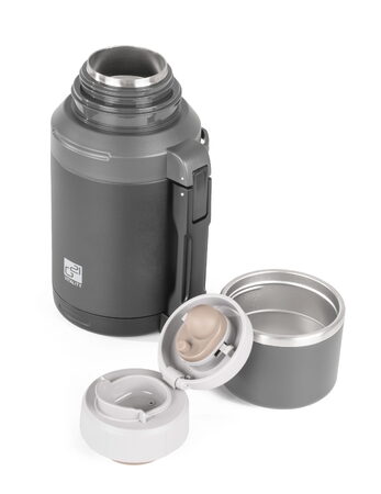 Termoska G21 nerezová 1200 ml, černo-šedá