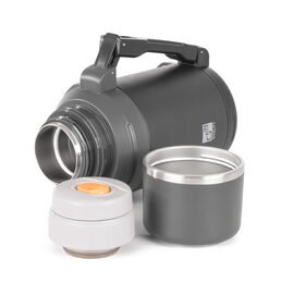 Termoska G21 nerezová 1200 ml, černo-šedá