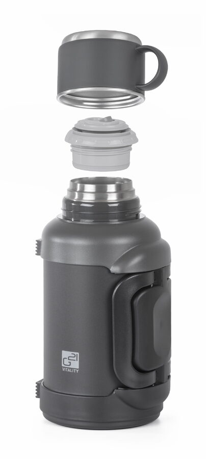 Termoska G21 nerezová 2500 ml, černo-šedá